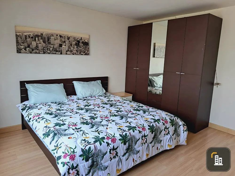 Condo for rent, Happy Park Ploenchit, 2 bedrooms, 1 bathroom, fully furnished, ready to move in, convenient to travel, hurry up