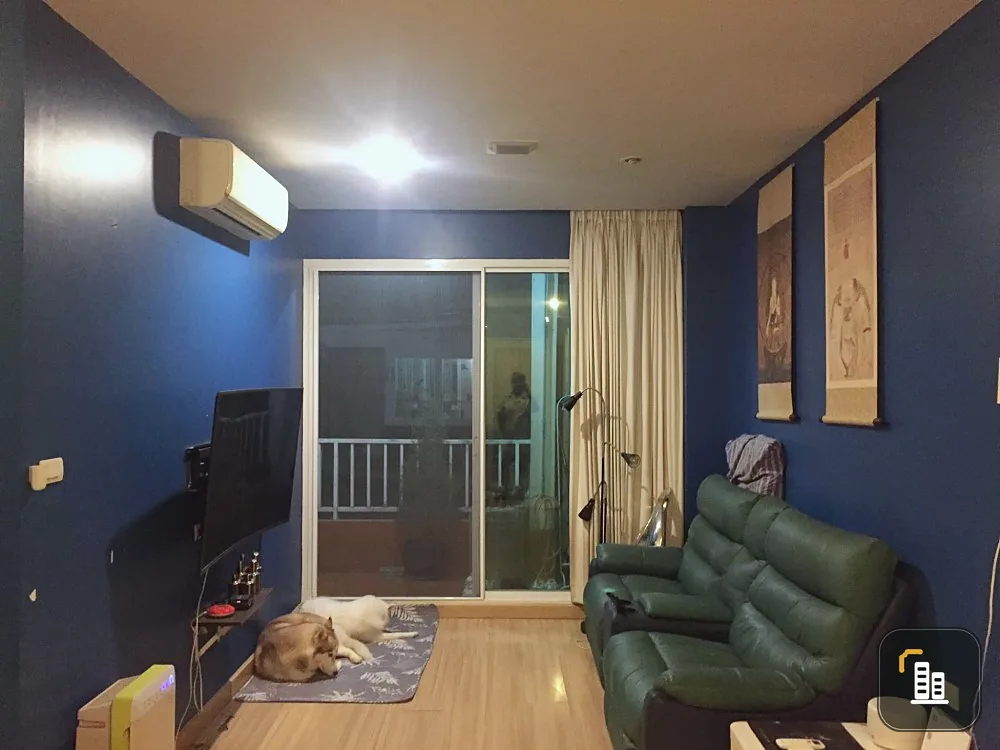 For rent, Happy Condo Ladprao 101, spacious room, separated There is a large balcony. Book quickly. Don't miss it.