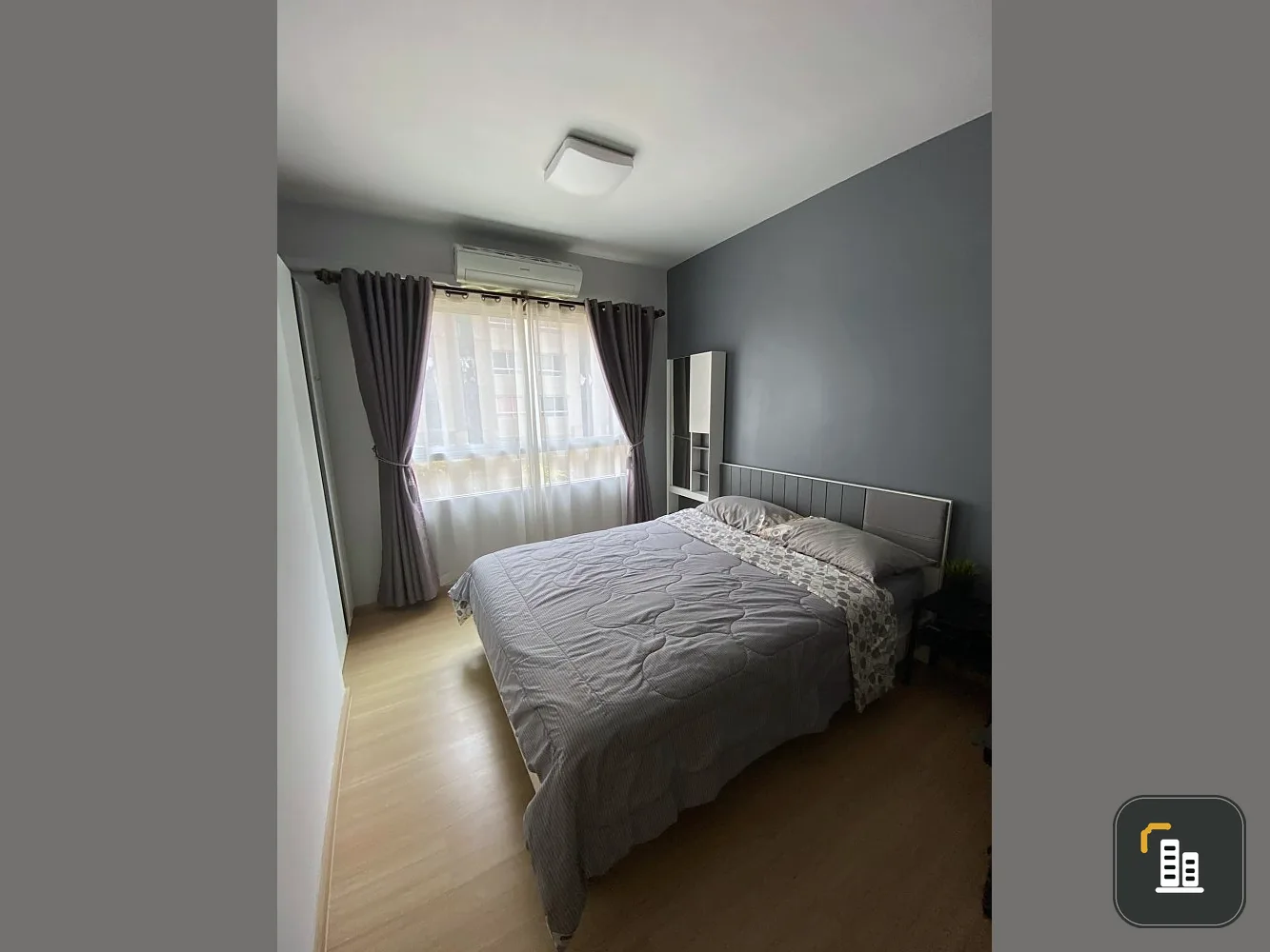 Selling Plum Condo Samakkhi, Building A, free gifts The bed is very nice to sleep. Cheap price. You can reserve first come first serve. Hurry up.