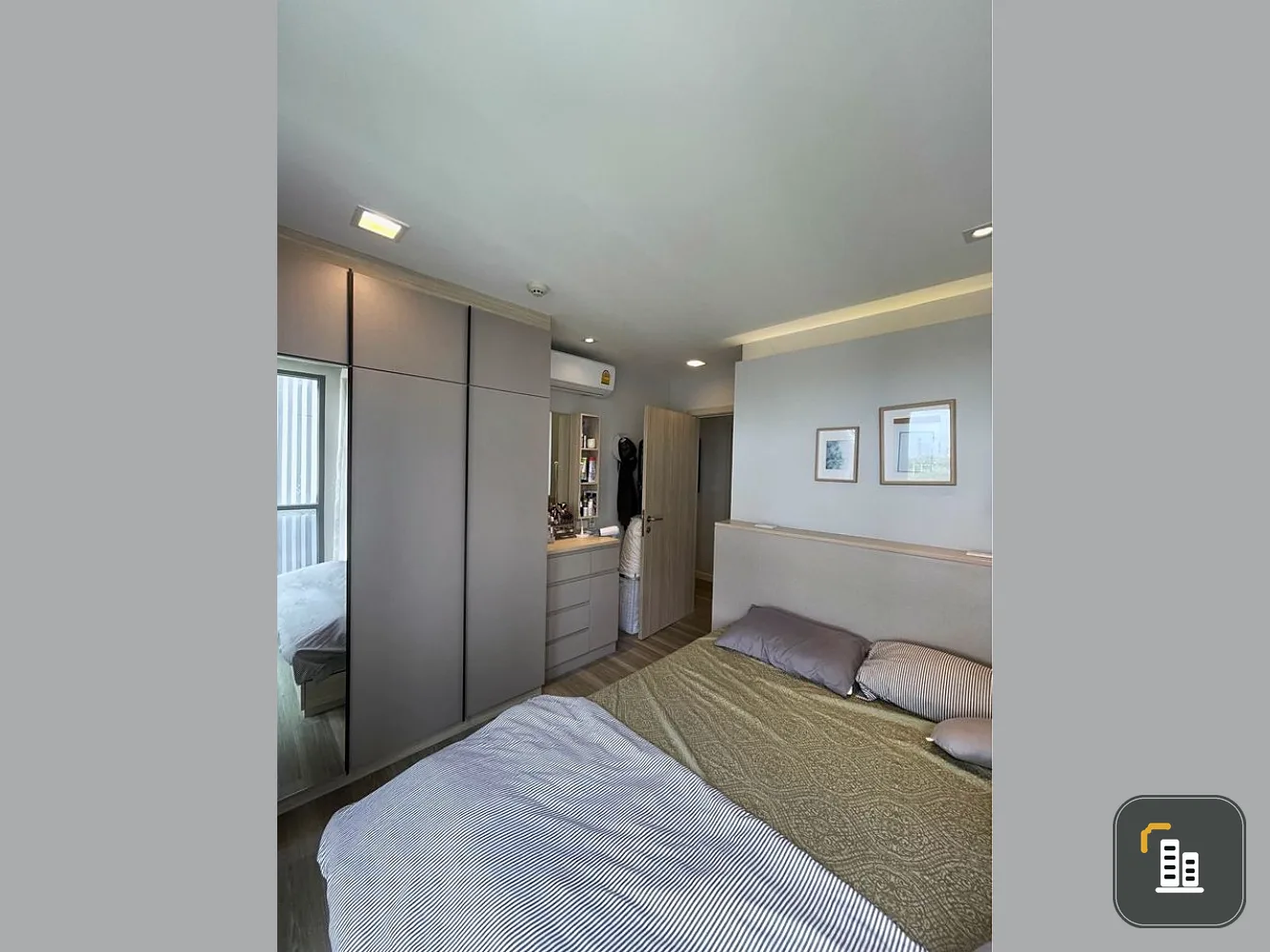 Condo for rent or sale, Monique Sukhumvit 64, pool view and expressway, corner room, quiet, Build-In, minimal style