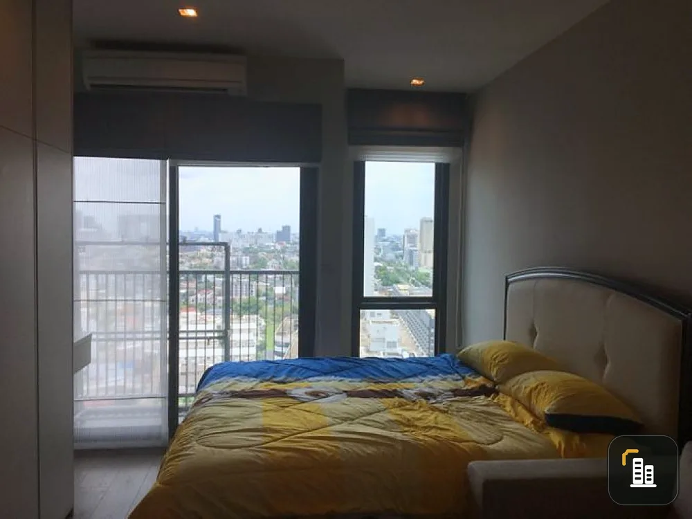 For rent Whizdom Avenue Ratchada-Ladprao, high floor, unblocked view, fully furnished, electrical appliances are ready, book now.