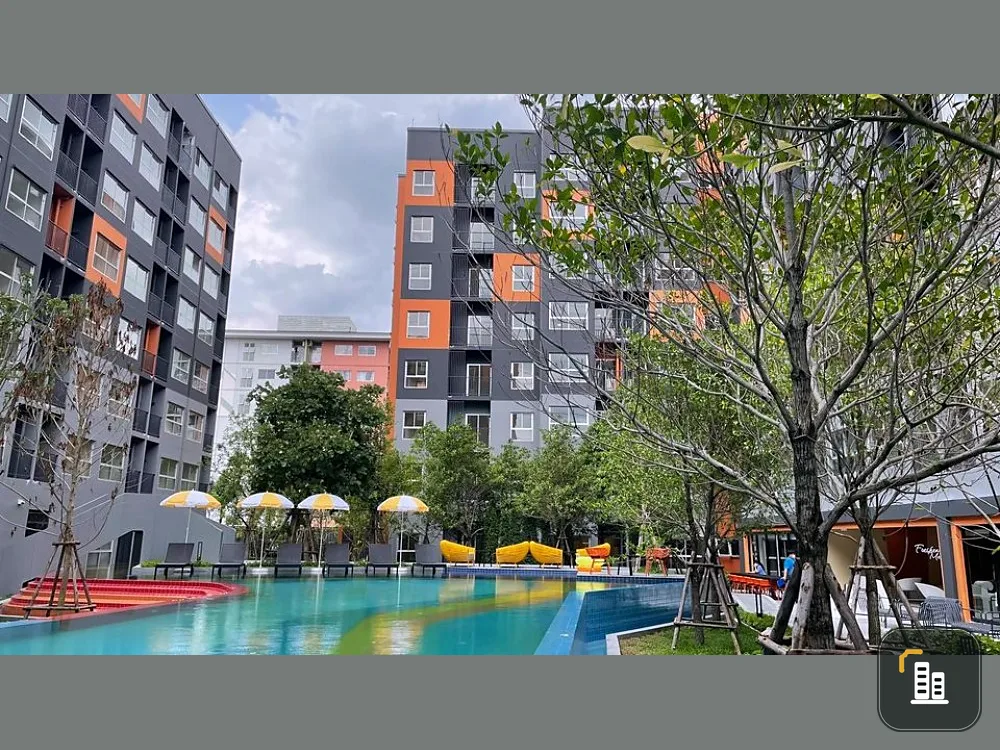 For rent, Plum Condo Rangsit Fresh, Building A, has a 50-inch large-screen TV, can sleep and watch Netflix. Chilling like this, can't reserve it.