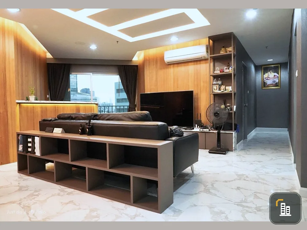 Condo for sale, Belle Grand Rama 9, spacious room Feng Shui is very good. Sai Mu, you must not miss this room.