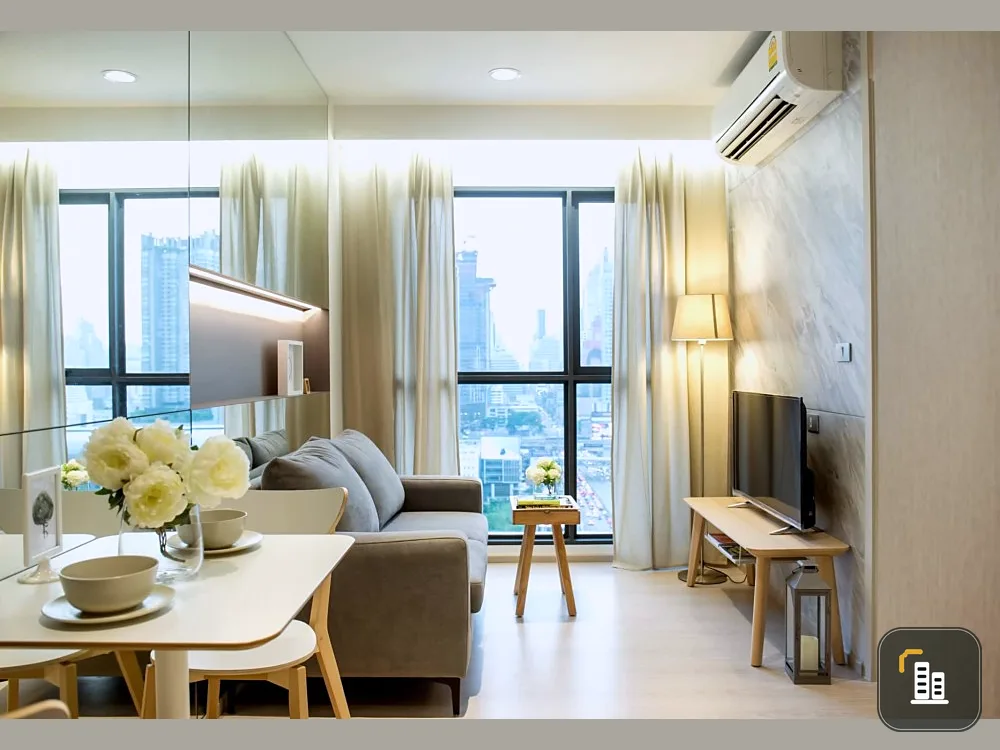 Condo for sale Rhythm Asoke 2, beautiful, elegant, look expensive, 18th floor, high view, don't just look, you have to reserve it quickly.