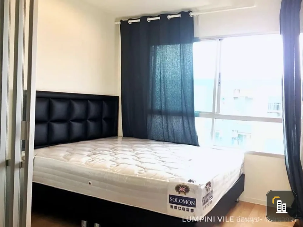 Condo for rent, Lumpini Ville On Nut - Phatthanakan, fully furnished, ready to move in, convenient transportation