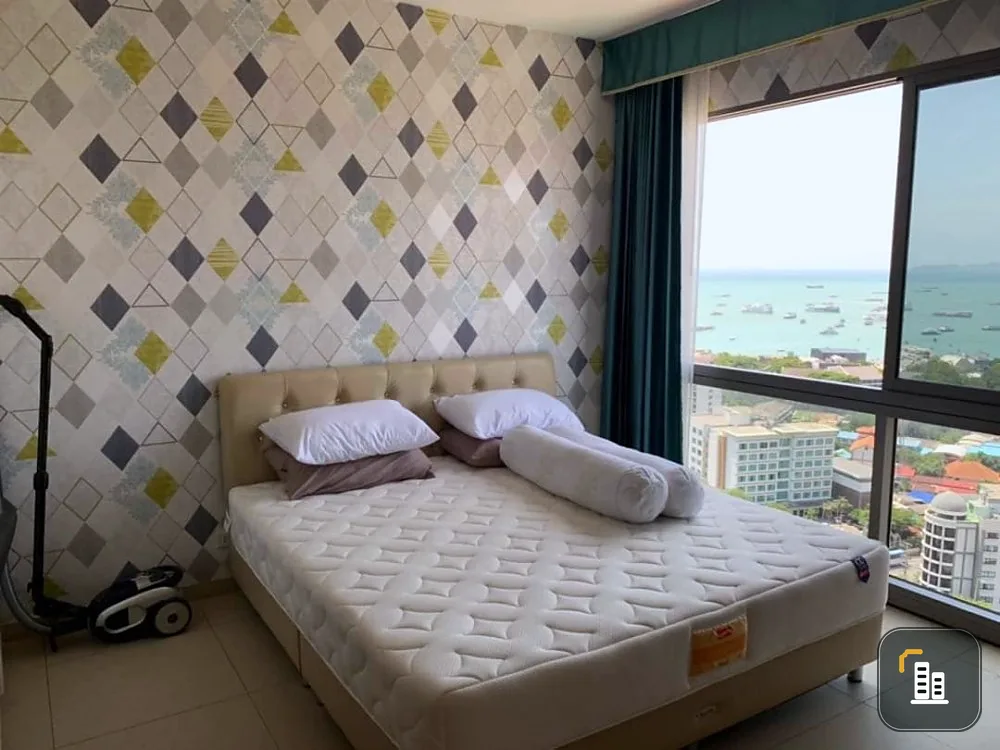 Condo for rent Unixx South Pattaya (South Pattaya), sea view, corner room, fully furnished, ready to move in