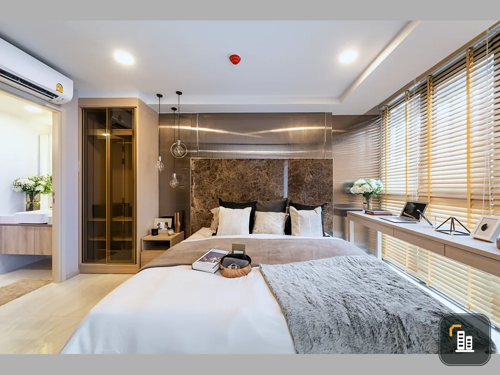 Condo for rent, Walden Asoke, clear view, unblocked, new room, fully furnished, private, don't miss it!!
