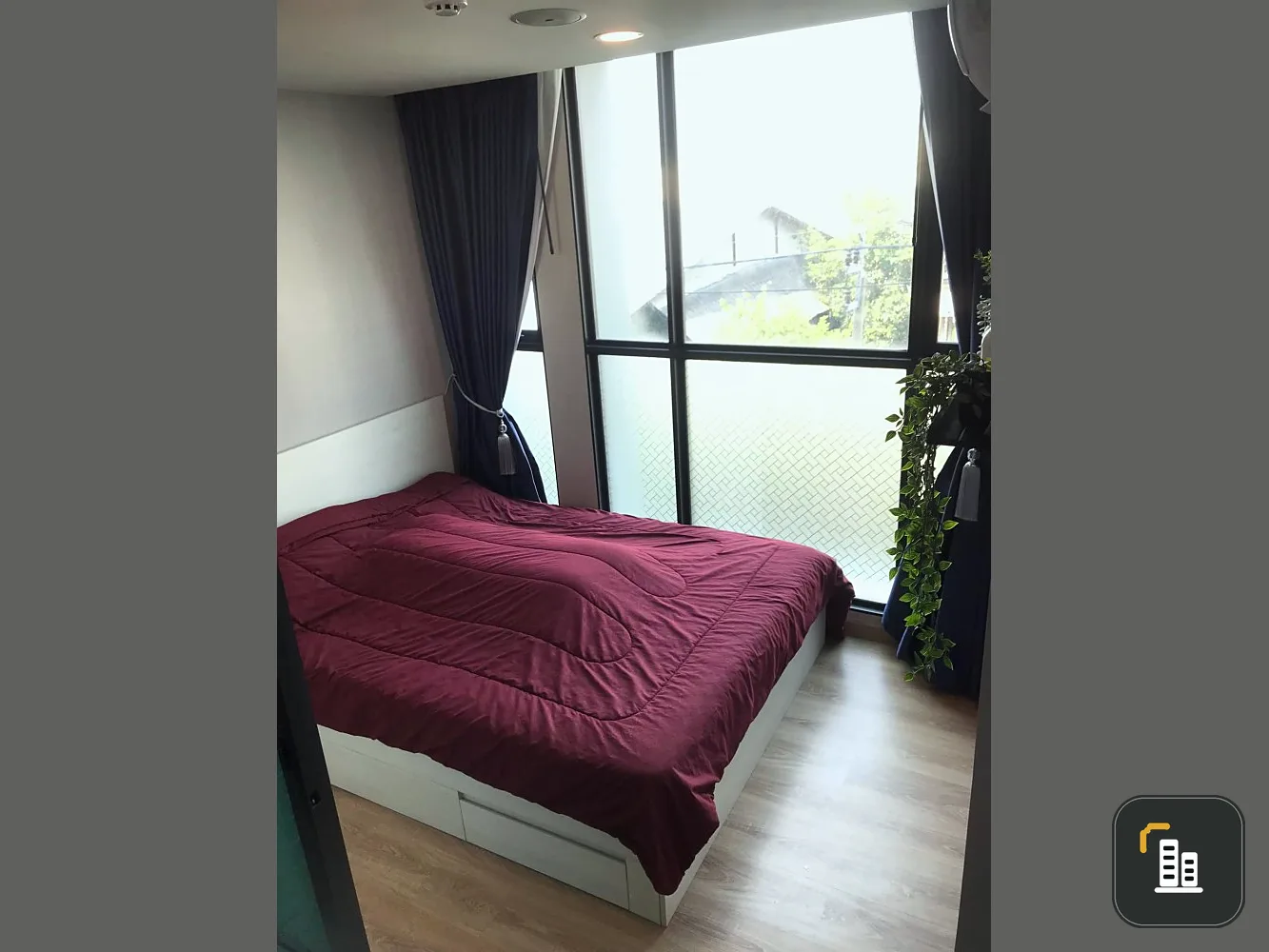 For rent, The Cube Loft Ladprao 107, nice room, fully furnished and electrical appliances. Well, this must be reserved.