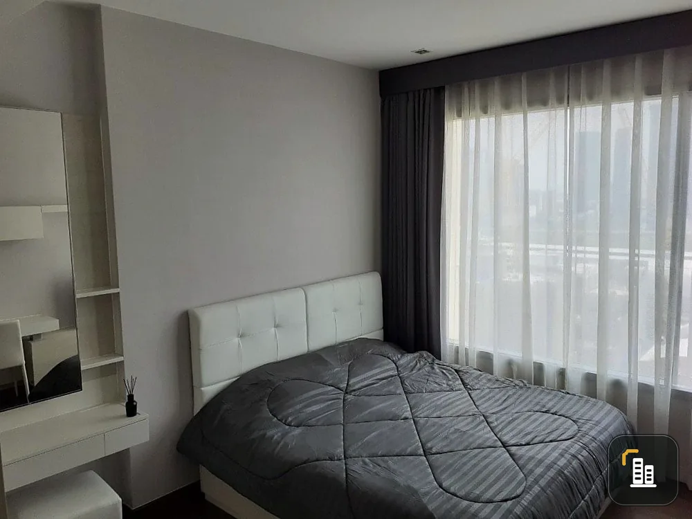 For rent!! Condo Q Asoke, 16th floor, city view, fully furnished. Ready to move in, don't miss it!!