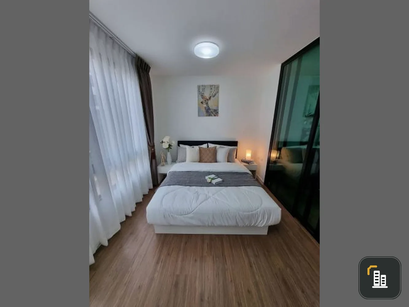 For rent!! Icondo Salaya, 3rd floor, Building D, new room, unboxing, fully furnished, ready to move in, hurry and book now!!