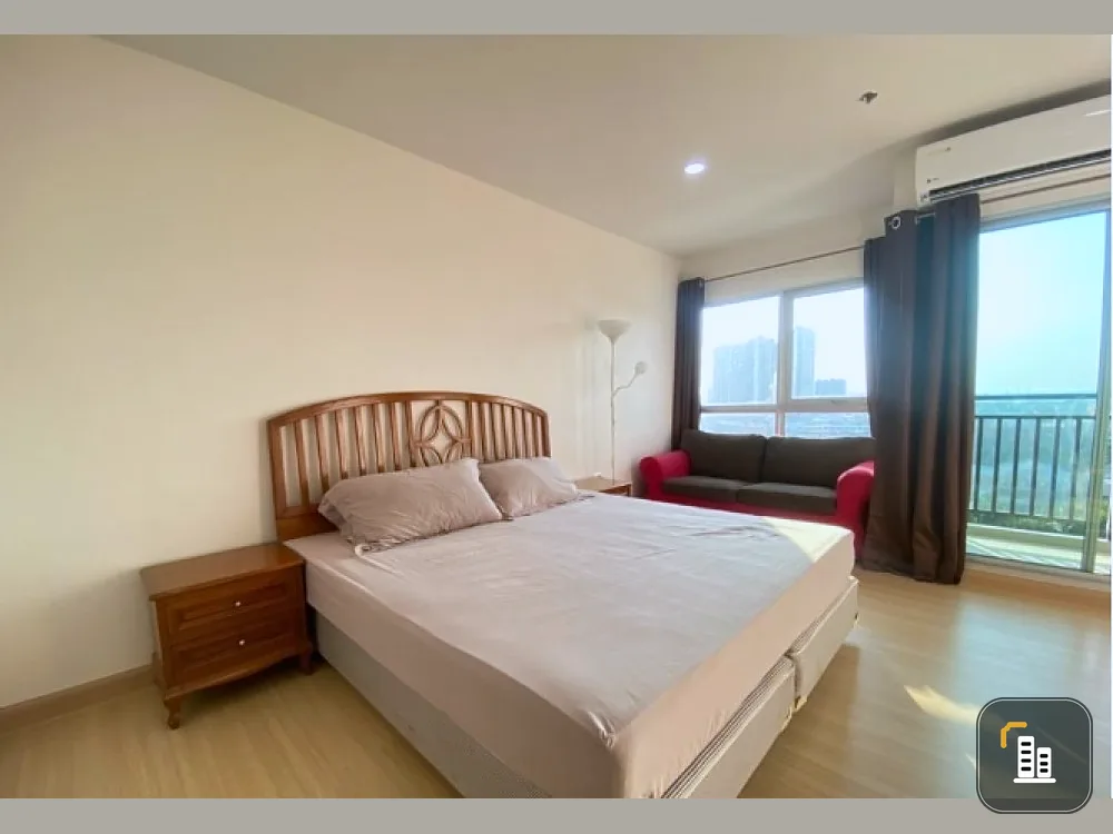 Condo for rent, Supalai Veranda, Phasi Charoen Station, studio room, high floor, good view, comes with full furniture, hurry to book