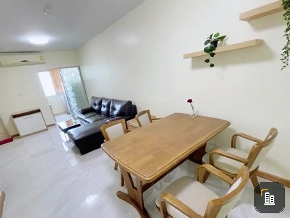 For sale, for rent!! Condo Supalai Park Kaset, 25th floor, Building A, corner room, city view, fully furnished, just bring your bags and move in!!