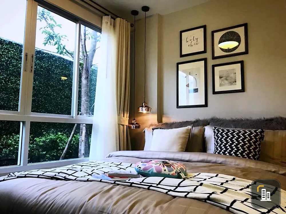 For rent, Dcondo Campus Kampangsaen, in front of Kasetsart University, ready to move in, beautiful room, well decorated, don't wait, book now!