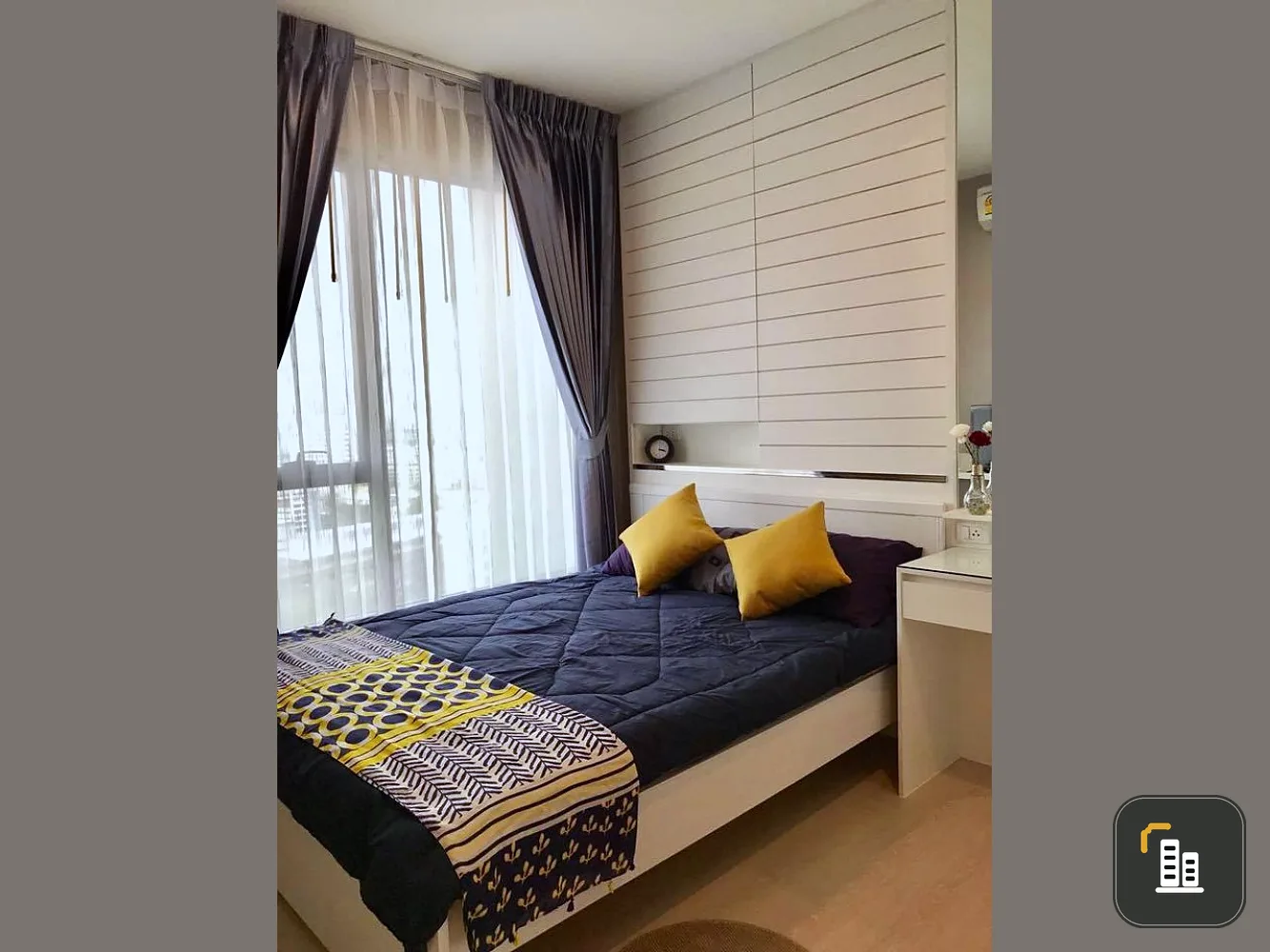Condo for rent, The Niche Pride Thonglor-Phetchaburi, 17th floor, corner room, panoramic view, beautiful room, ready to move in. Book now.