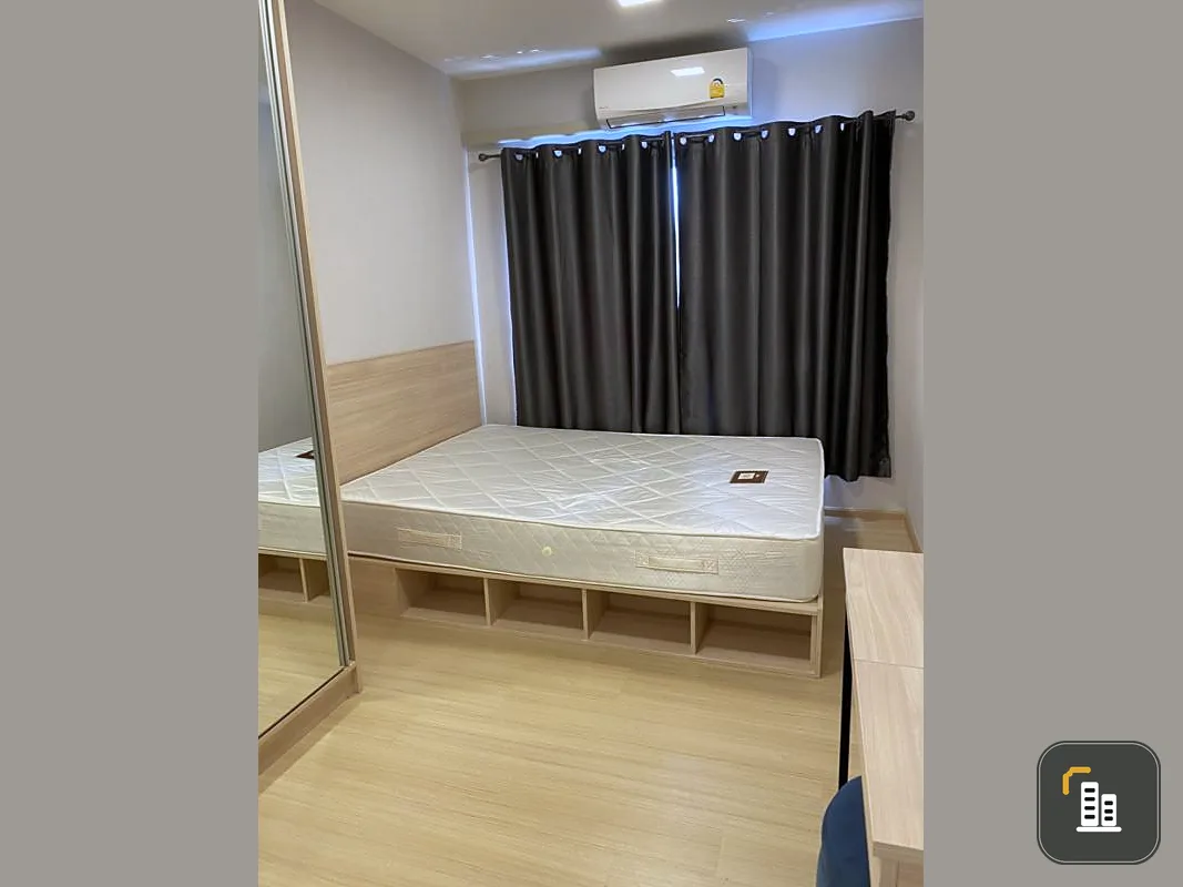 Condo for rent, Plum Condo Rangsit Alive, decorated in white tones, clean, fully furnished, ready to move in. Hurry up to reserve.