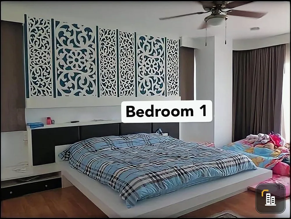 City Home for sale at Tha Phra intersection, large 2 bedroom penthouse. built-in furniture You can reserve in advance.