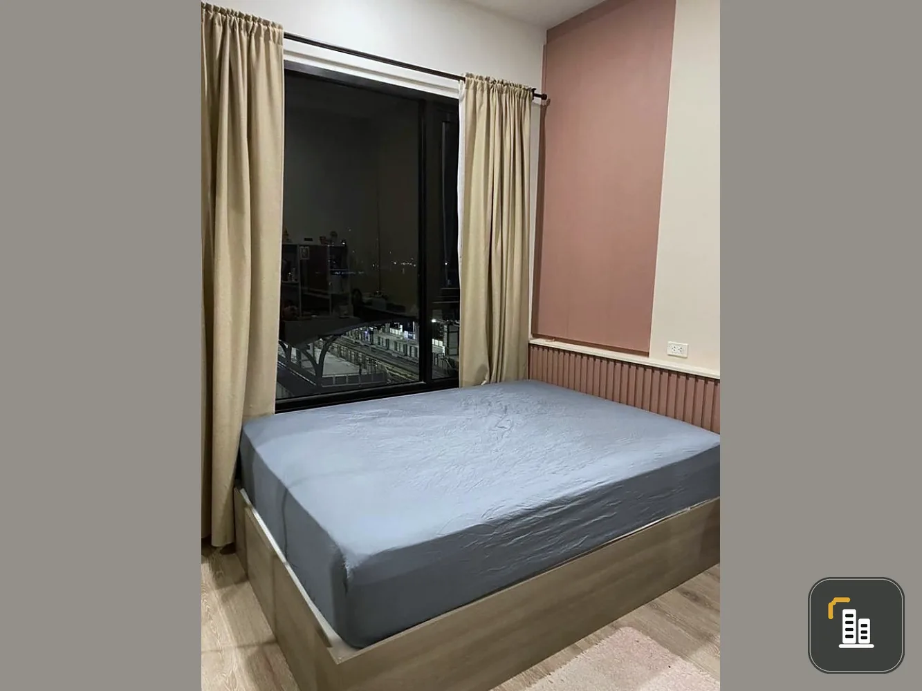 Knightsbridge Kaset Society for sale, beautiful room, comfortable tone decoration, beautiful view with reasonable price, you can reserve now.