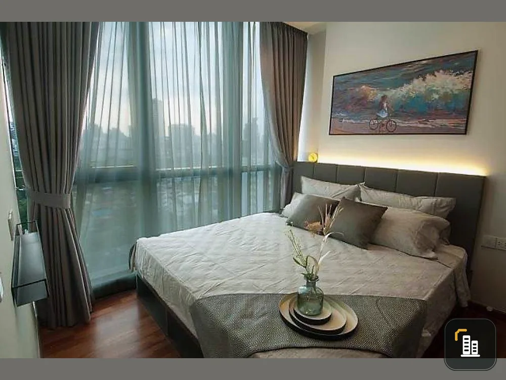 Condo for rent Wish Signature Midtown Siam, decorated very well, 15th floor, south, palace view, beautiful and quiet