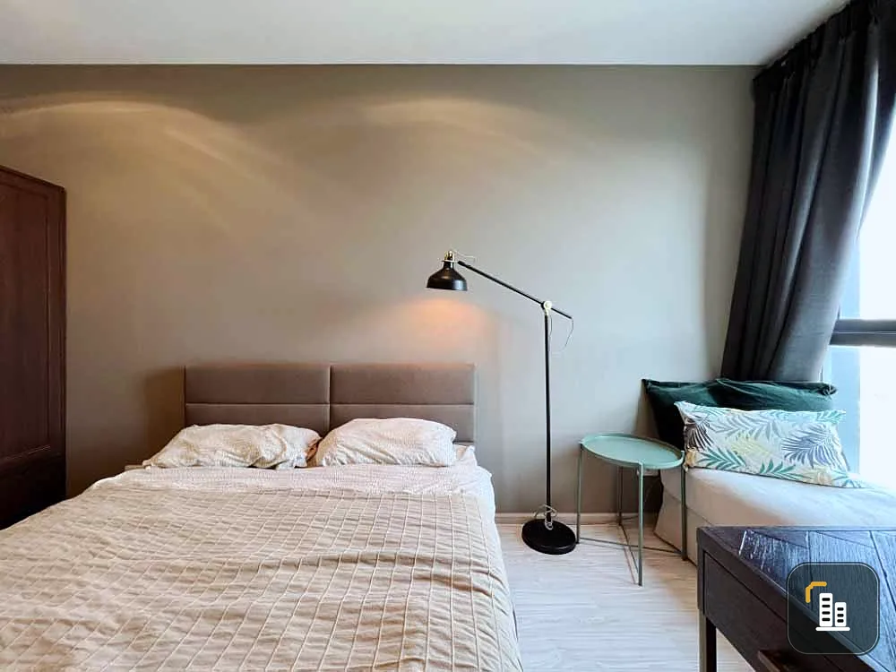 Condo for rent, Ideo Mobi Sukhumvit Eastgate, 1 bedroom, 1 bathroom, high floor, ready to move in, don't wait, urgent.