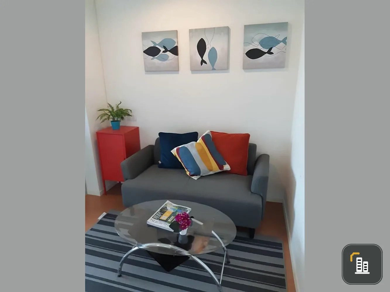 Condo for sale, Lumpini Park Rattanathibet-Ngamwongwan, 24th floor, corner room, newly decorated room, don't miss it, buy it now.