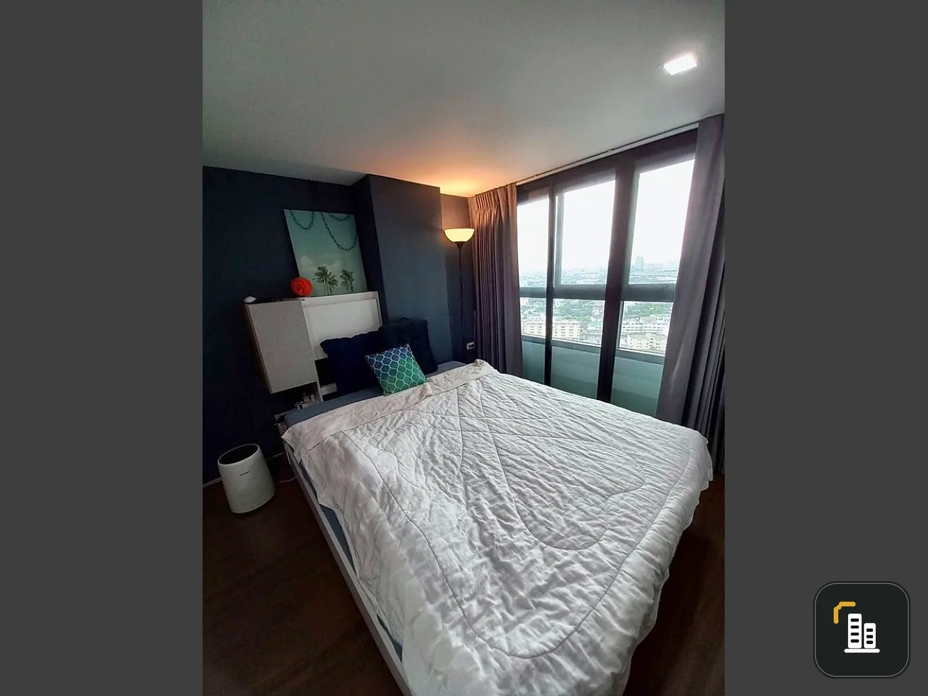 Condo for rent, Ideo New Rama 9, corner room, private, room facing southeast, room not hot.