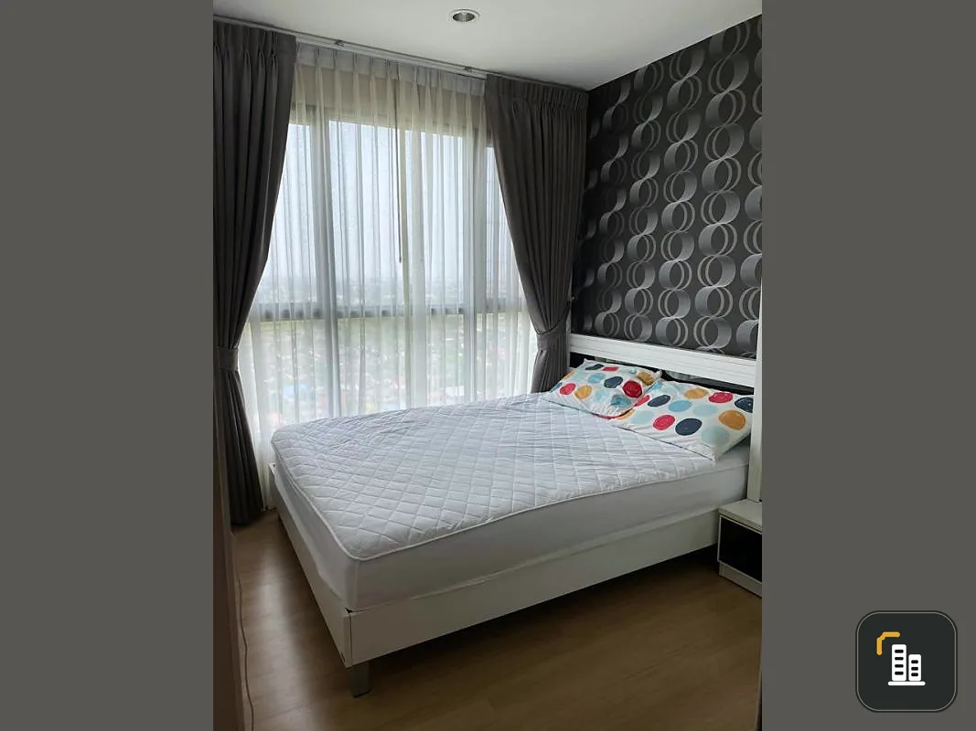 Condo for sale, The Base Chaengwattana, beautiful room, new interior, 1 bedroom, fully furnished, good view, come and own it!