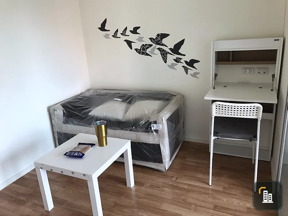 Urgent sale!! Condo Lumpini Ville Onnut - Ladkrabang, 2nd floor, 5th building D, corner room, fully furnished, ready to move in, book now!!