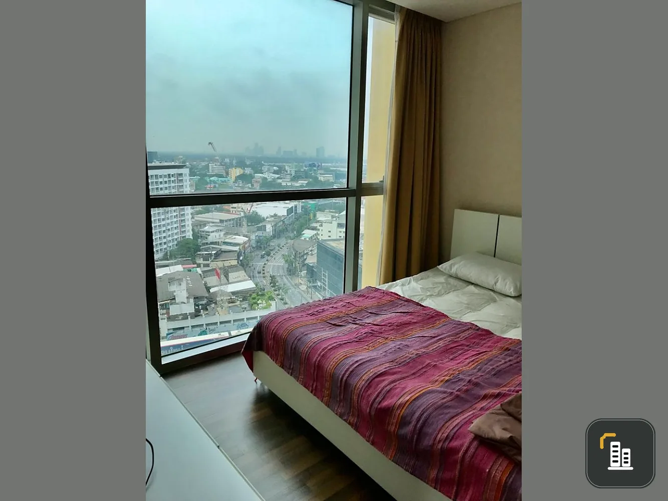 Condo for rent, Le Luxe Condominium, corner room, not attached to anyone, curved glass, good location, near BTS