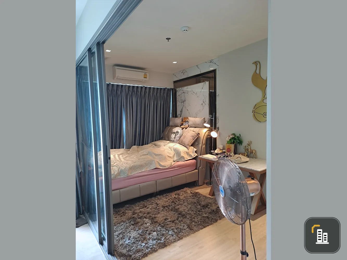 Condo for sale WHIZDOM station Ratchada-Thapra, furnished room, ready to move in, 17th floor, high view, good price, hurry up to buy