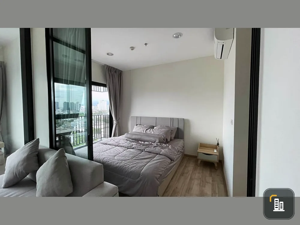 For rent, Niche Mono Condo, Charoen Nakhon, 16th floor, has a great view, fully furnished, ready to move in. Book now.