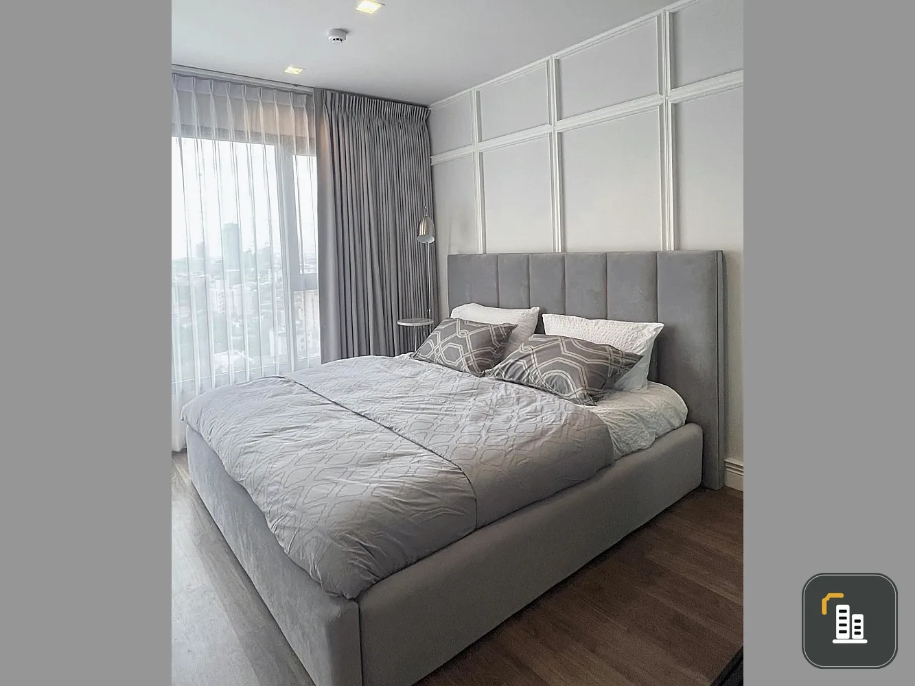 For rent, Life Ladprao Valley, decorated in nordic luxury style, very livable, plus a large sofa, book quickly
