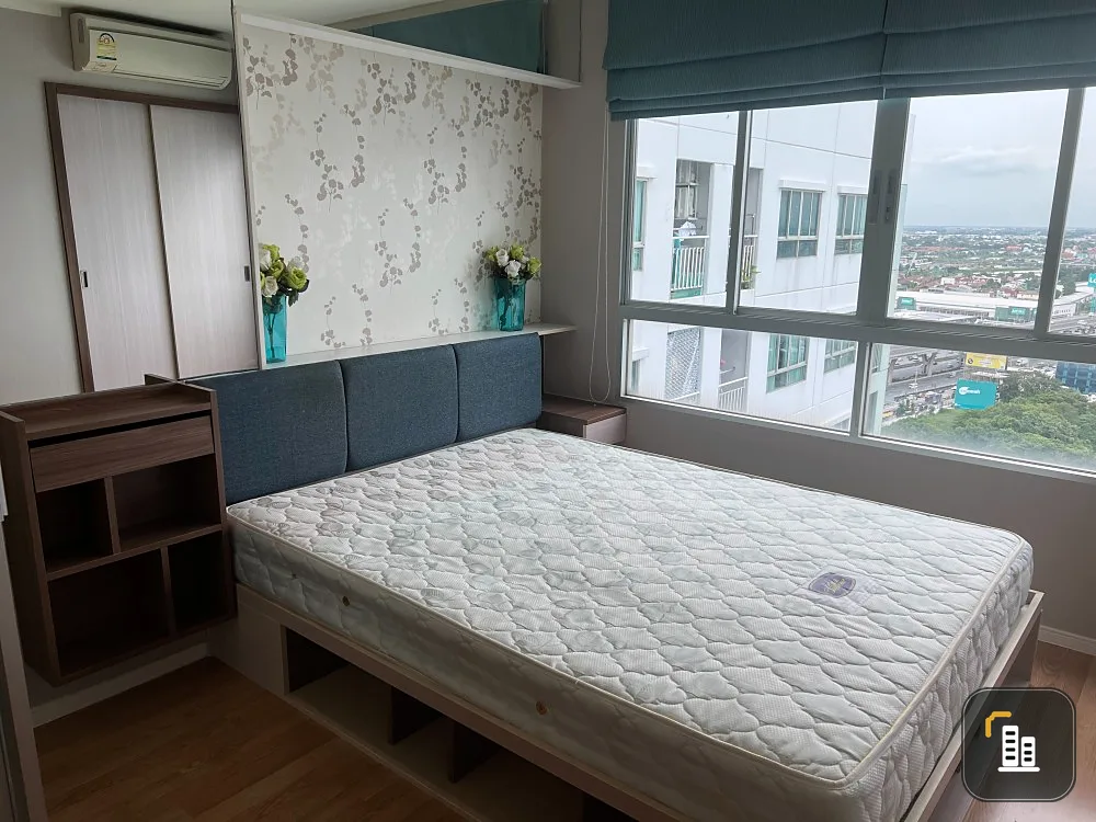 For rent!! Condo Lumpini Mega City Bangna, 29th floor, Building C, beautiful room, fully furnished, ready to move in. Don't miss it!!