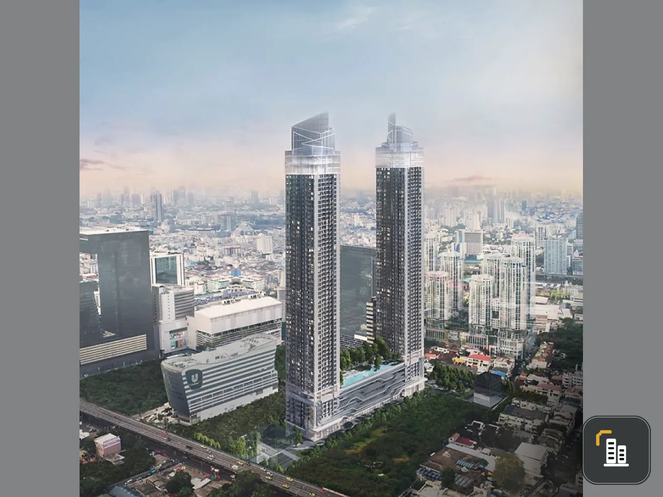 Sell ​​One Nine Five Asoke - Rama 9, convenient to travel, can't miss it, book now.