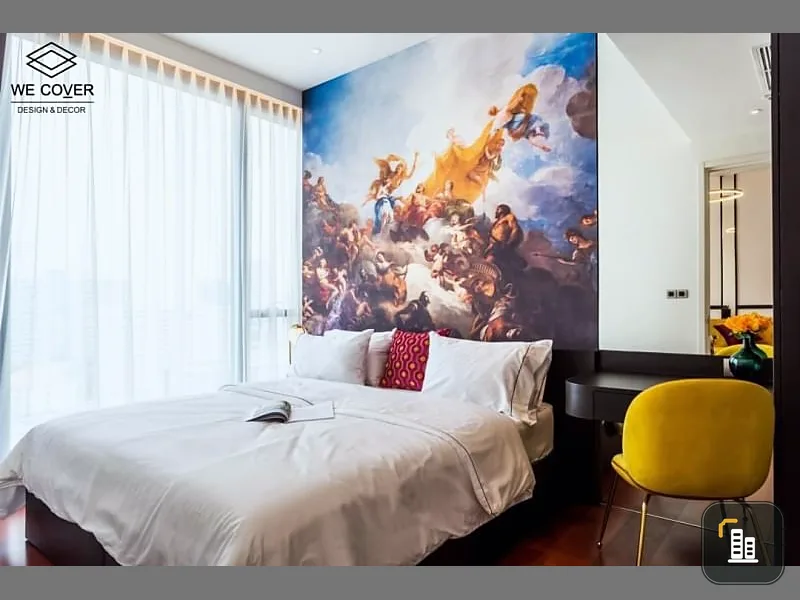 Condo for rent, Khun Byu, good high floor. The room is beautifully decorated in Modern Retro style. Hurry!!