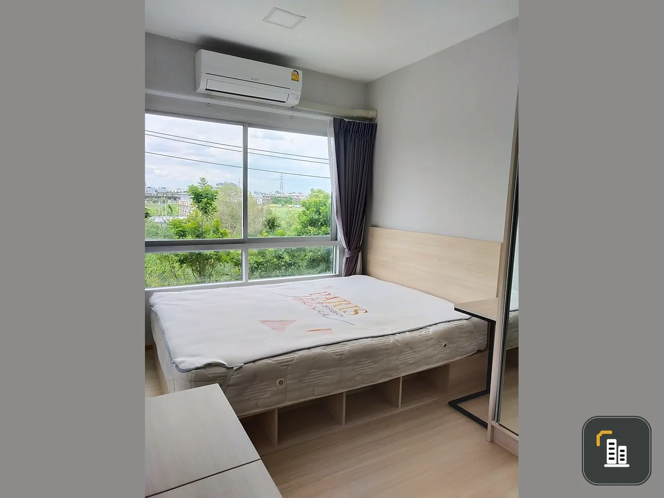 For rent!! Plum Condo Rangsit Alive Phase 1, 3rd floor, Building B, furniture and electrical appliances, ready to move in!!