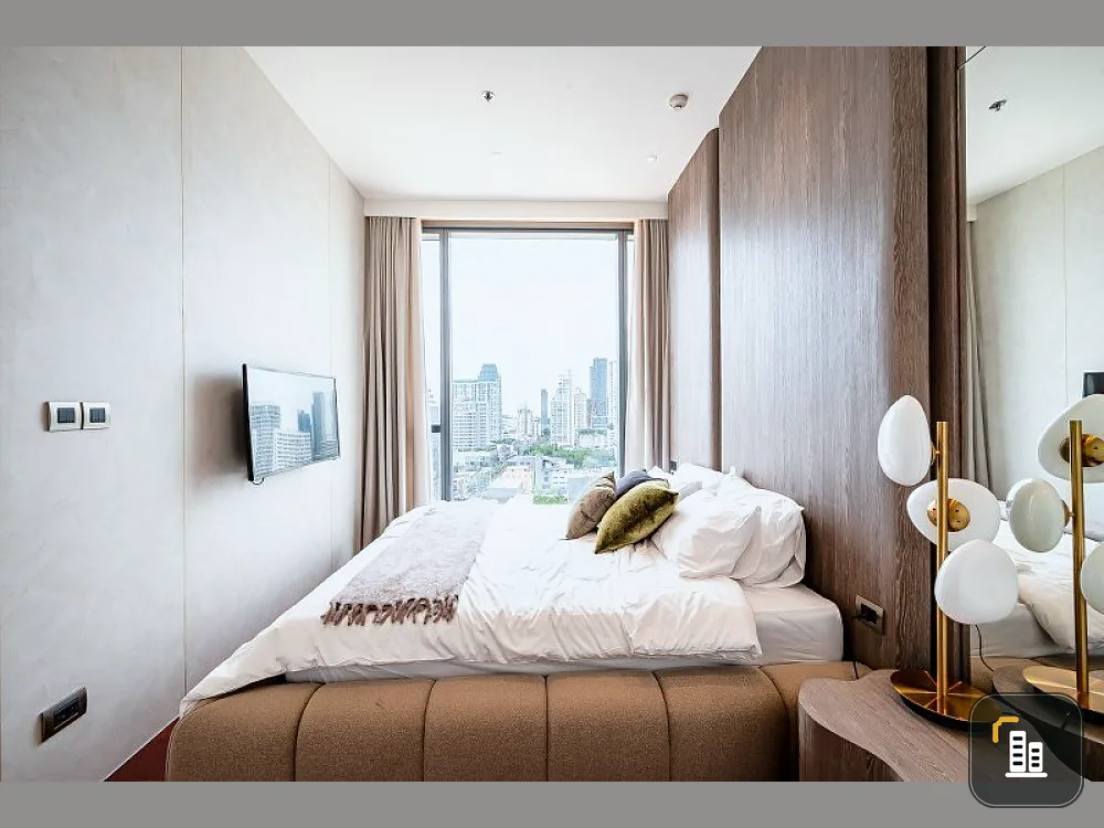 Condo for rent, Khun Byyu, new room, first hand, Thonglor road view, fully furnished, good location, convenient transportation