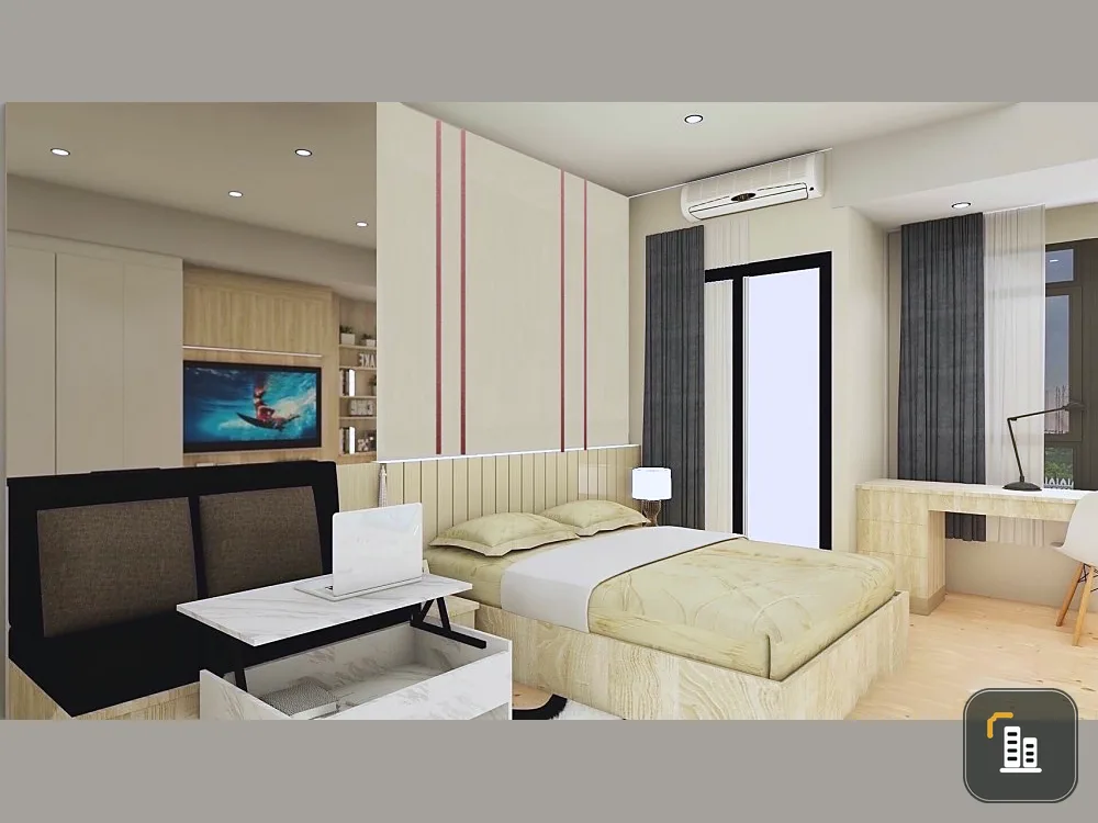 For rent!! Condo Ideo Rama 9 - Asoke, 15th floor, city view, new room, built-in furniture, don't miss it, book now!!