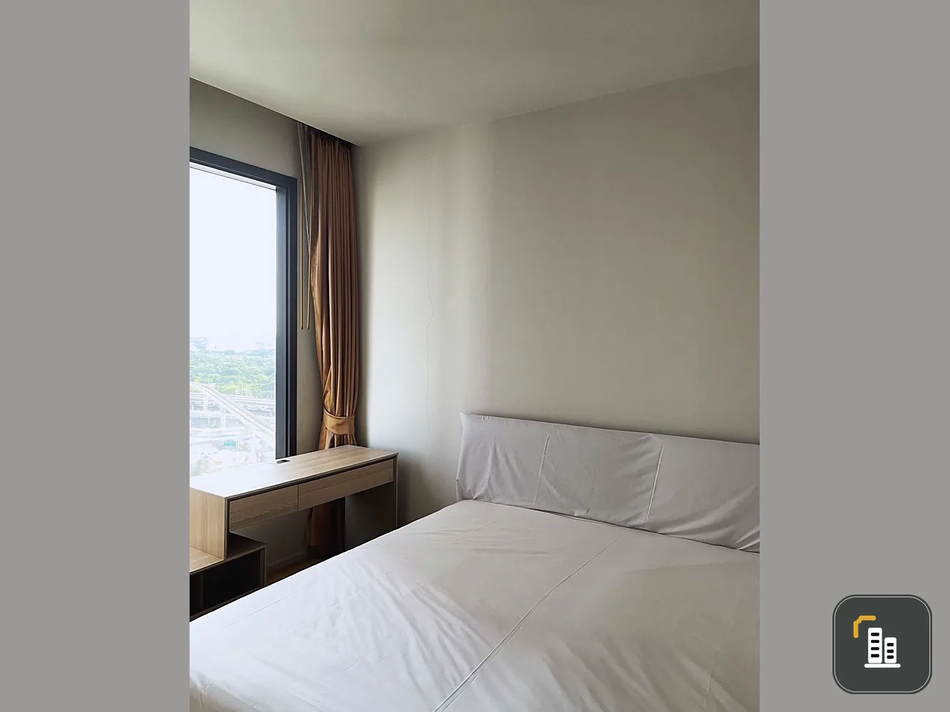 For rent M Ladprao, new room, convenient transportation, garden view, don't miss it