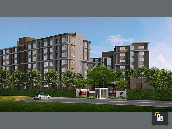 Sale down payment D Condo Campus Thammasat, Rangsit corner room, good price, beautiful room, good view, good value, urgent sale