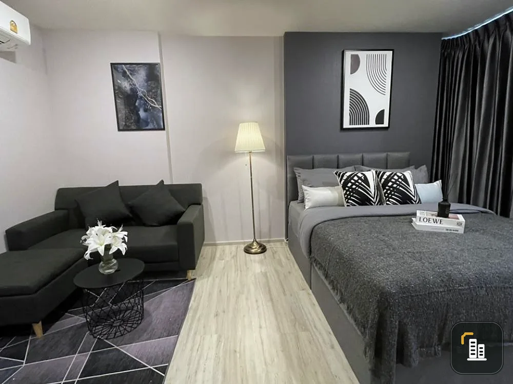 Condo for rent, XT Huai Khwang, new room, fully furnished. All electrical appliances, don't wait, hurry up to reserve.