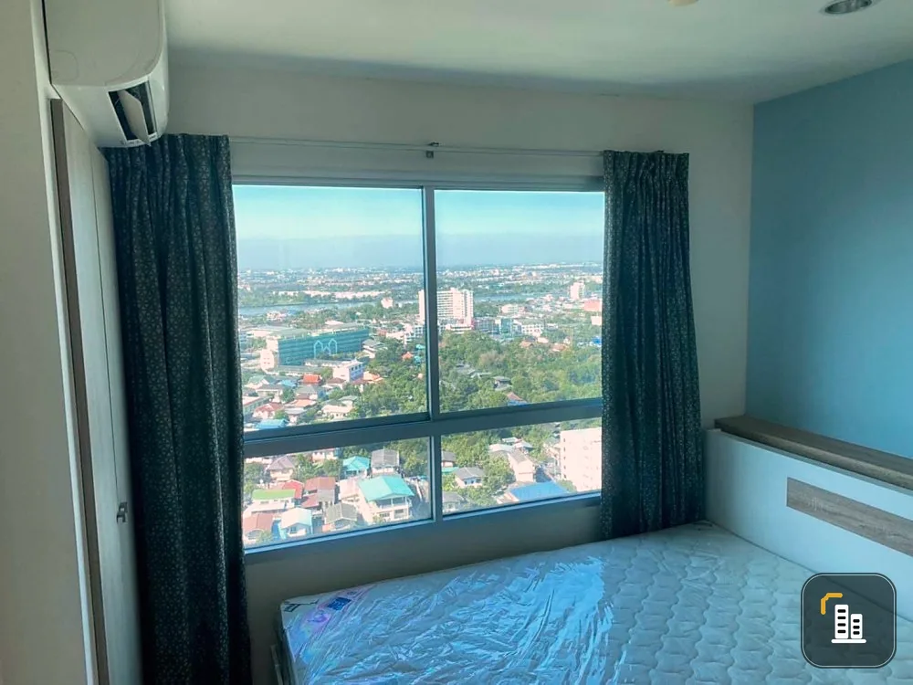 Condo for sale / rent, Lumpini Ville Nakhon In-River View, 26th floor, very good view, very good price, not booking is a big mistake.