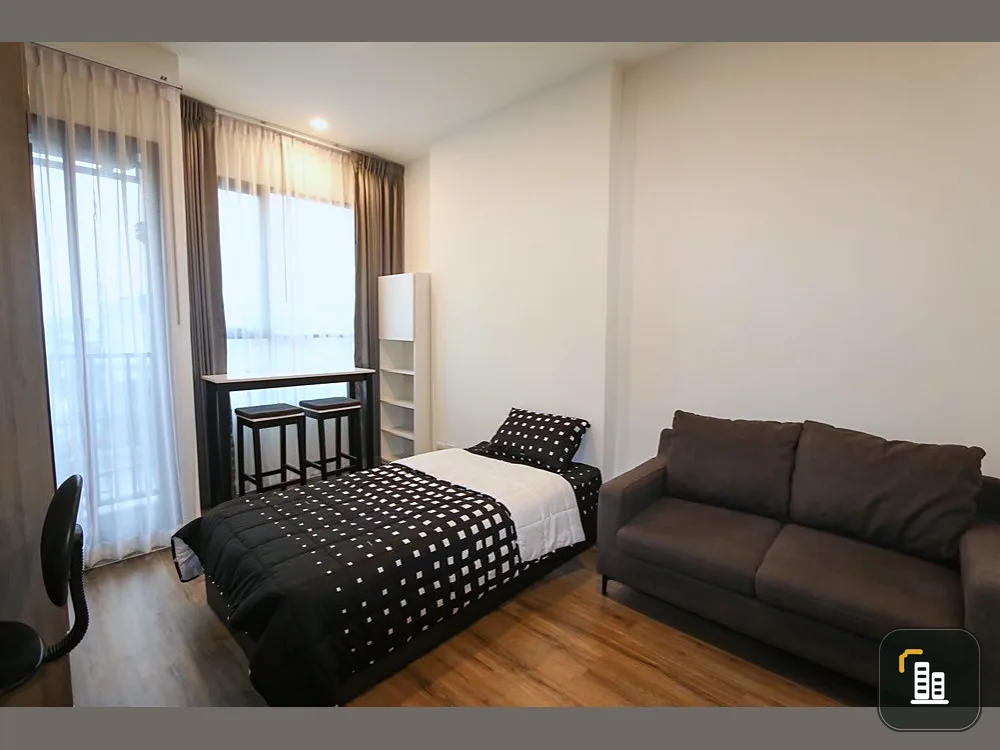Condo for sale, Knightsbridge Collage Ramkhamhaeng, very new room, north, city view in front of the building, clear, no building to block