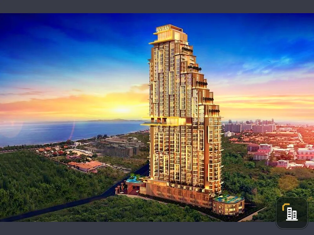 Condo for sale, The Riviera Ocean Drive (Jomtien), sea view, best location. wide view guarantee