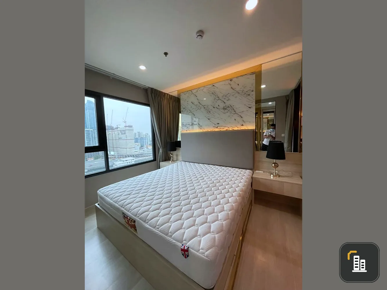 Condo for sale Life Asoke-Rama 9, beautiful room, high floor, good view, fully furnished, don't wait, book now!!