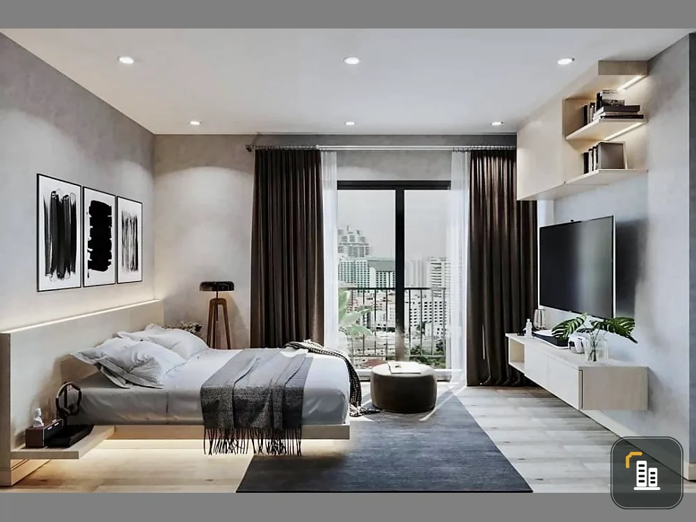 Condo for sale, Noble Around Sukhumvit 33, 19th floor, well decorated, decorated in Minimal style, free full furniture, don't wait!