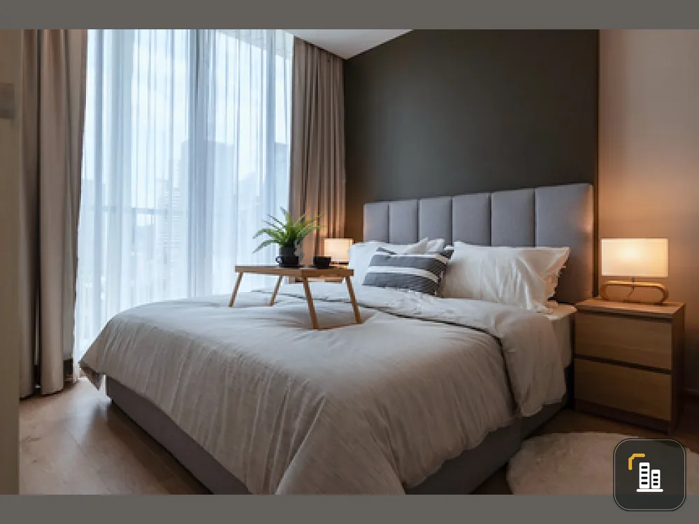 Sell / rent Condo Noble Recole Sukhumvit 19 corner room, Wattana view, fully furnished with electrical appliances.