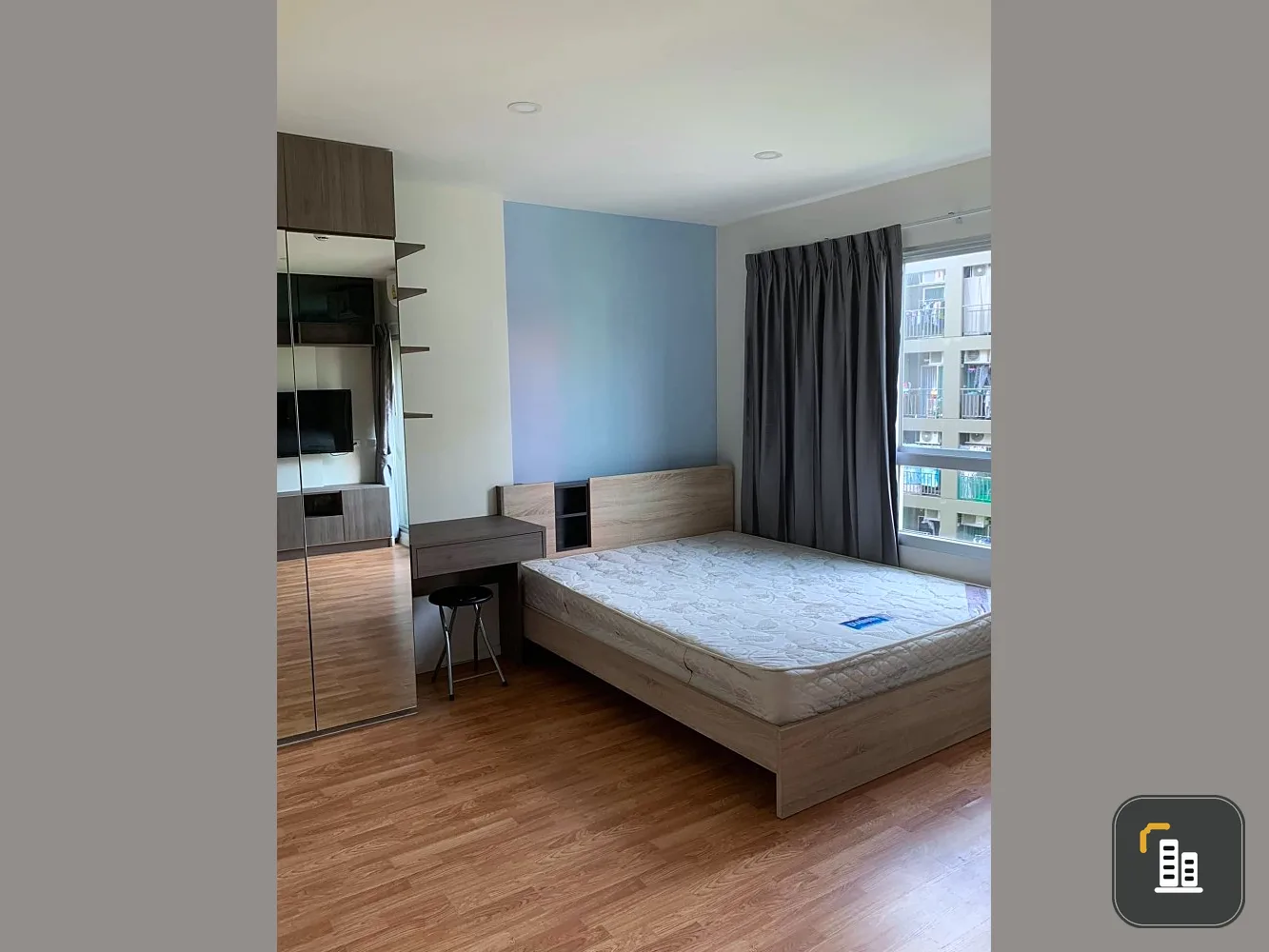 Condo for sale, Lumpini Ville Ratburana-Riverview 2, 5th floor, STUDIO room, beautiful built-in furniture. Book now before you miss it