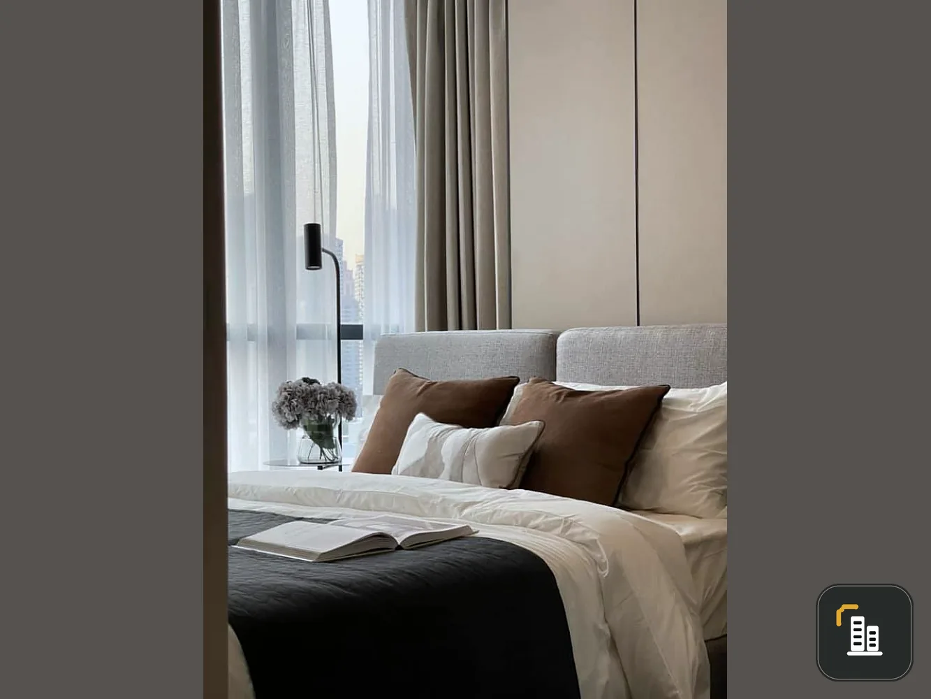 Condo for rent, Oka House, Sukhumvit 36, high floor, beautiful view, 2 bedrooms, ready to move in, convenient transportation, don't wait!
