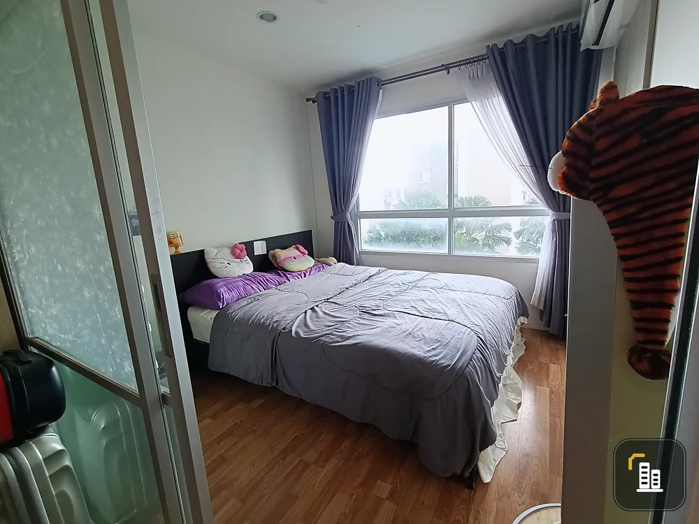 Condo for sale, Lumpini Nawamin, Sriburapha, the room is pool view and the room window overlooks the garden, book now!