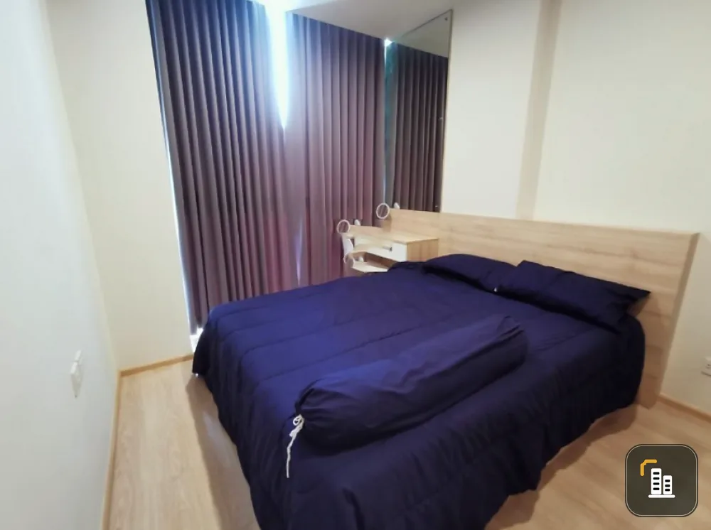 Condo for rent, Noble Revolve Ratchada, beautiful room, high floor, window facing east, ready to move in, book now!